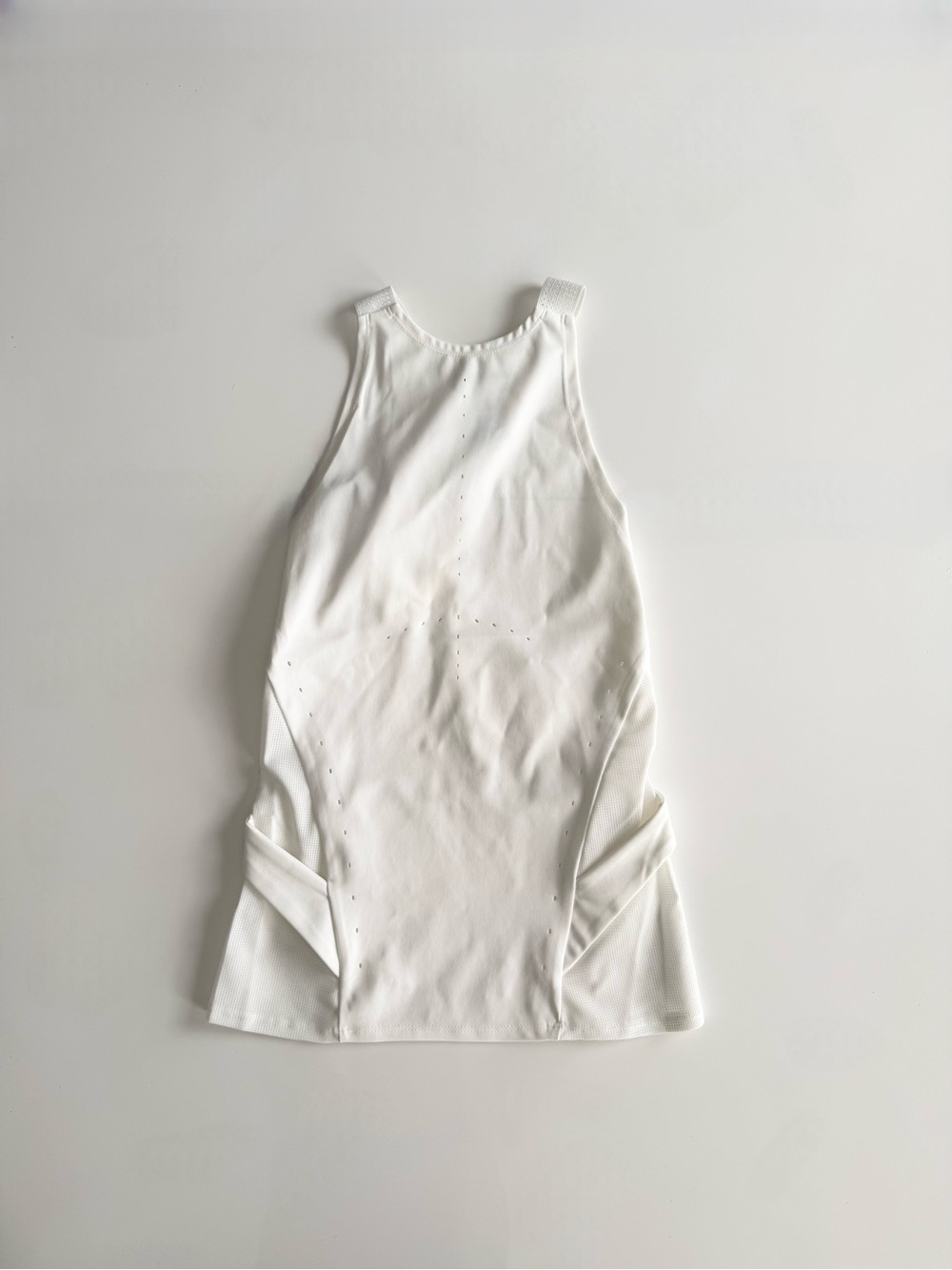 Hyein Seo white perforated tank top